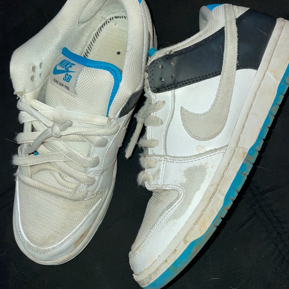 Nike sb dunk blue laser size 7 used
